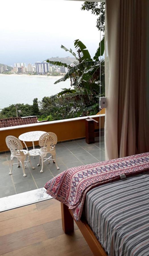 Honey Moon - Vista Do Mar Na Cama. Hotel Caraguatatuba Kültér fotó